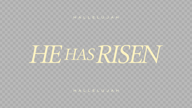 easter etching - he has risen